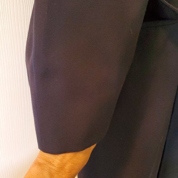 Vintage Aquascutum Men's Trench Coat Black 42 - Picture 3 of 9